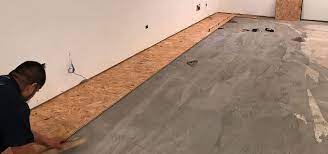 A level and sturdy subfloor will also help to prevent the finished floor from moving or creaking. Basement Subfloor Options Dricore Versus Plywood Luxury Home Remodeling Sebring Design Build