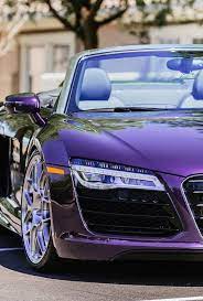 Never Thought I Would Love A Purple Car Zoom Zoom Purple Car Audi R8 Spyder Audi