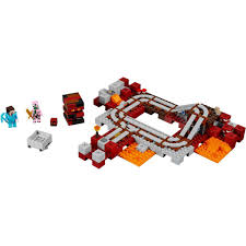 Build An Awesome Rail System And Journey Through The Nether Avoid The Soul Sand Hopping Magma Cubes And The Zombi Lego Minecraft Lego For Kids Minecraft Toys