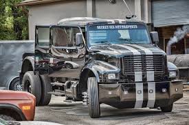 international 4700 custom pickup by secret six motorsports started as a fl dot asphalt truck cxt mxt big trucks suv trucks new trucks secret six motorsports started