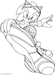 Color in this picture of a skateboard and others with our library of online coloring pages. Sonic On Skateboard Coloring Page Coloringall