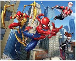 Amazon | 5330 マーベル スパイダーマン Marvel Spiderman 壁紙 クロス 糊なし ウォールペーパー 244cm x  305cm [並行輸入品] | 壁紙