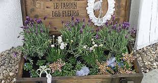 Vintage Pflanzkasten Rahmen French Shabby Minigarten Krauterkiste Fairy Mini Garten Garten Gestalten Gartendekoration
