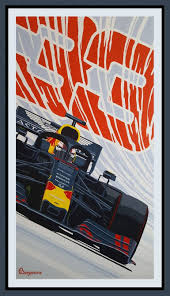 Max verstappen red bull f1 poster. Max Painting Art Car Painting Art Deco Posters