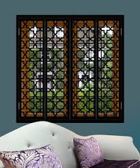 Security Shutter In Arabic Geometric Design Security Shutters Interior Shutters Interior Window Shutters