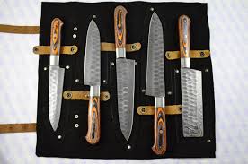 Elmer has spent his fair share of time on the battlefield. Out Of Stock New Stock On Way Hand Forged Damascus Steel Laminate Wood Set Of 5 Chef Knives Kitchen Knives Inc Leather Roll The Sheffield Cutlery Shop