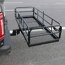 Keep items fully secure with our cargo nets and waterproof cargo bags. Oklead 400 Lbs Heavy Duty Hitch Mount Cargo Carrier 60 X 24 X 14 4 Folding Cargo Rack Rear Luggage Basket Fits 2 Receiver For Car Suv Camping Traveling Pricepulse