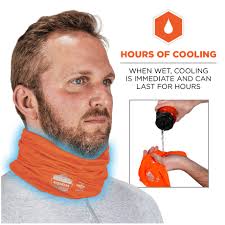 Ergodyne Chill Its 6489 Cooling Neck Gaiter or Face Covering, Two Layers,  Adjustable Nose Clip for Secure Fit, Orange, L/XL : Amazon.com.au: Home ...