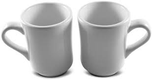 Shop for plain white coffee mugs online at target. Amazon De 8 Oz Ounce White Diner Style Coffee Mug Coffee Mugs Coffee Bar Cups Restaurant Quality Two 2 Sets By Update International
