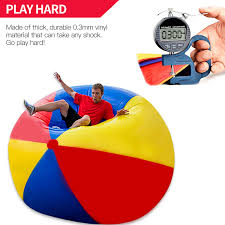Find adorable beach balls and giant inflatable balls and organize the most exciting activities. Pool Toy For Kids Adults 60 Inches Jumbo Size 5 Feet Novelty Place Giant Inflatable Beach Ball Sports Toys Outdoor Sandboxes Beach Toys Tennesseegreenac Com