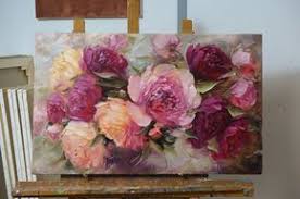 Peintures en toile de plage. Oleg Buyko Peinture Fleurs Peinture Florale Fleurs Peintes