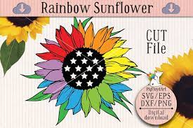 Free Free 125 Rainbow Sunflower Svg SVG PNG EPS DXF File