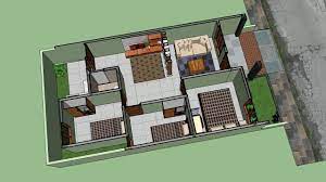 Kumpulan desain denah rumah 3 kamar tidur. Rumah Minimalis 6 X 12 Meter Dengan 3 Kamar Tidur Youtube