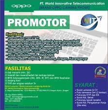 Saat ini oppo indonesia sedang membuka lowongan kerja terbaru dalam rangka mencari calon pegawai yang siap untuk bergabung sebagai pegawai perusahaan. Lokersolo Lowongan Kerja Pt World Innovative Facebook