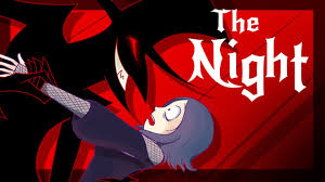 The wolves howled in the night. at night is more common. The Night Fan Animated Youtube