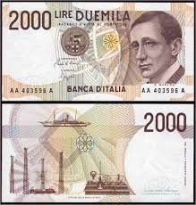 2000 Lire Lira Italiana Banconota Immagini