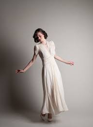 Vintage 1940s Chiffon Dress 40s Wedding Dress Dans Le Vent Dress 40s Wedding Dresses Wedding Dress Inspiration Wedding Dresses 40s
