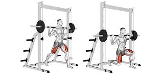 A great alternative to barbell lunges is the smith machine lunge. Smith Machine Split Squats