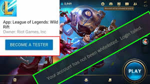 Are the most important in the game as this gives gamers a way to unlock champions. How To Fix Wild Rift Your Account Has Not Been Whitelisted Login Failed Youtube