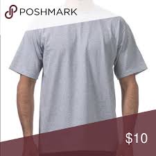 Men Pro Club T Shirt Heavy Weight Pro Club T Shirt Gray Shirts Tees Short Sleeve Shirts T Shirt Shirts Grey