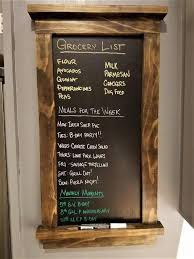 Framed Reversible Chalkboard Or Whiteboard Home Office Calendar Kitchen Menu Or Grocery List 100 In 2020 Framed Chalkboard Kitchen Chalkboard Chalkboard Wall Kitchen