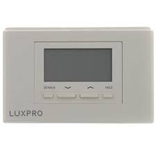 26/03/2020 · locked luxpro psp511ca thermostats indicated by the presence of 'hold' on the temperature screen may be unlocked by pressing and releasing the hold button, rotating the dial or changing the temperature mode. P621u Lux P621u Luxpro Programmable Thermostat 5 1 1 Programming 2 Heat 1 Cool