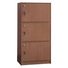 خزانة3أبواب بقفل60 39 8 122سم جوز Storage Cabinets Office Furniture Furniture Household Saco Store