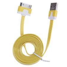 Colorful Usb Noodle Cable For Iphone Length 1m Yellow Iphone Usb Usb Cable