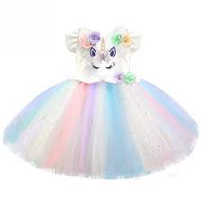 Grote eenhoorn kleurplaat, regenboog kleurplaat, jumbo kleurboek pagina's, unicorn fantasy thema giant coloring poster. Goede Kopen Bloem Meisjes Eenhoorn Tutu Jurk Pastel Regenboog Prinses Verjaardagsfeestje Kinderen Kids Halloween Kostuum Goedkoop Cheap0r32