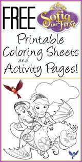Free Printable Sofia The First Coloring Pages Activity Sheets Sofia The First Birthday Party Sofia The First Sophia Birthday Party