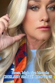 BRETT, High Rise Blonde @Chelsey Smith Crowns 👑 glam and natural beau...