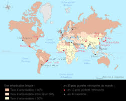 Dans ce top 15, on y trouve 10 villes asiatiques dont 3 chinoises à savoir shanghai, pékin, et chongqing ; Habiter La Ville 6e Carte Bilan Geographie Kartable