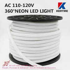 Amazon Com Kertme 360 Neon Led Type Ac 110 120v 360 Degree Neon Led Light Strip Flexible Waterproof Dimmable Mu In 2020 Led Rope Lights Rope Light Led Light Strips