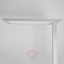 Led Buro Stehlampe Almira Mit Dimmer Silber Lampenwelt At