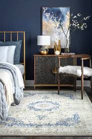 bosphorus distressed persian blue rug slaapkamerideeen interieur slaapkamer slaapkamerinterieur
