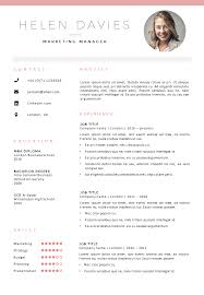 Pin By Resumes And Cvs On Resume Design Cv Template Resume Template Word Resume Design
