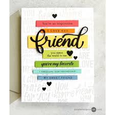 Birthday Card Sentiments For Friend Simon Says Clear Stamps Spiritual Sentiments Sss101908 Stamptember Preview Image Birthday Cards For Friends Creative Birthday Cards Friendship Cards Diy