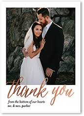 We made it through our 1st year! Wedding Thank You Cards Shutterfly Page 1