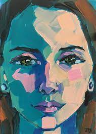 Jessica Miller Paintings Half Hour Portrait Abstract Portrait Painting Portrait Painting Abstract Portrait