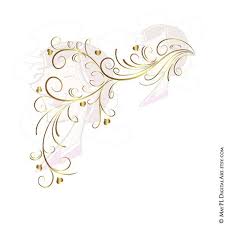 Page Border Gold Swirls Clipart Elegant Decorative Wedding Etsy Diy Invitation Card Clip Art Clip Art Library