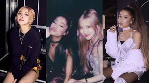 When a fan asked ari on twitter if she'd 'ever collab with blackpink' earlier this year, she replied: Sbs Star Blackpink Rose Thanks Ariana Grande For A Sweet Gift