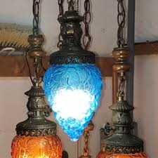 Pendant light with plug in 15ft braided cord and switch rustic hanging lamp with glass shade vintage bronze swag lighting for kitchen island dining room bar counter(1 light) 4.6 out of 5 stars 76 $27.99 $ 27. Antique And Vintage Hanging Lamps Collectors Weekly