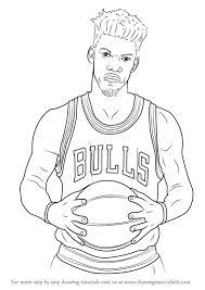 Learn How To Draw Jimmy Butler Basketball Players Step By Step Drawing Tutorials Basketball Drawings Basketball Players Sports Drawings