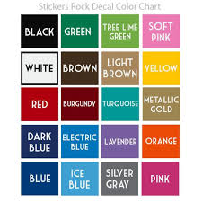 Decal Color Chart Wedding Decals I Do Shoe Decal Bridal