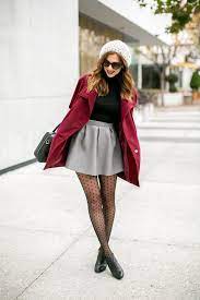 17 Ideas And Simple Guide Of How To Wear Skirt In Winter Be Modish In 2020 Winter Skirt Outfit Skater Skirt Outfit Winter Outfits