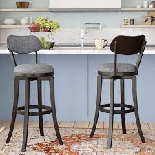 Maybe you would like to learn more about one of these? Striking In Its Simplicity Is The Jimenes Bar Counter Swivel Stool With Cushion Slightly Flared Legs And Counter Stools Counter Height Bar Stools Bar Stools