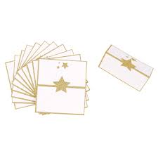 12 Porte Noms En Papier Blanc Et Dore Maisons Du Monde Blanco Y Dorado Papel Blanco Manualidades Creativas
