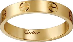 Love Ring Love Ring 18k Yellow Gold Cartier Love Wedding Band Cartier Love Ring Cartier Wedding Bands
