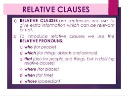 Relative Clauses