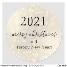 2021 Merry Christmas And Happy New Year Classic Round Sticker Zazzle Com In 2021 Merry Christmas And Happy New Year Happy New Year Happy New You will also finds out ton of wallpapers, new year wishes, quotes and greetings. 2021 merry christmas and happy new year